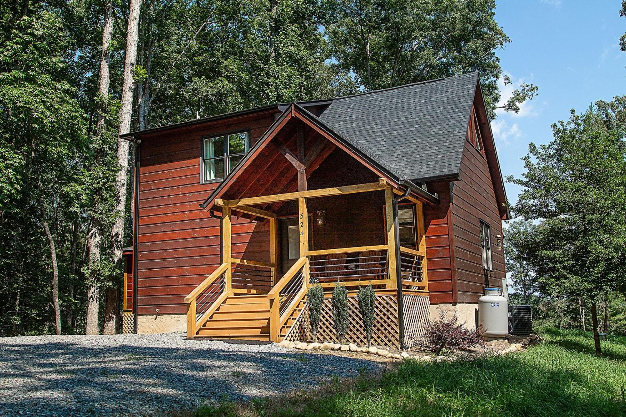 Adore The Smores Rustic Mountain Charm Outdoor Spaces And A Cozy Hot Tub 蓝岭 外观 照片
